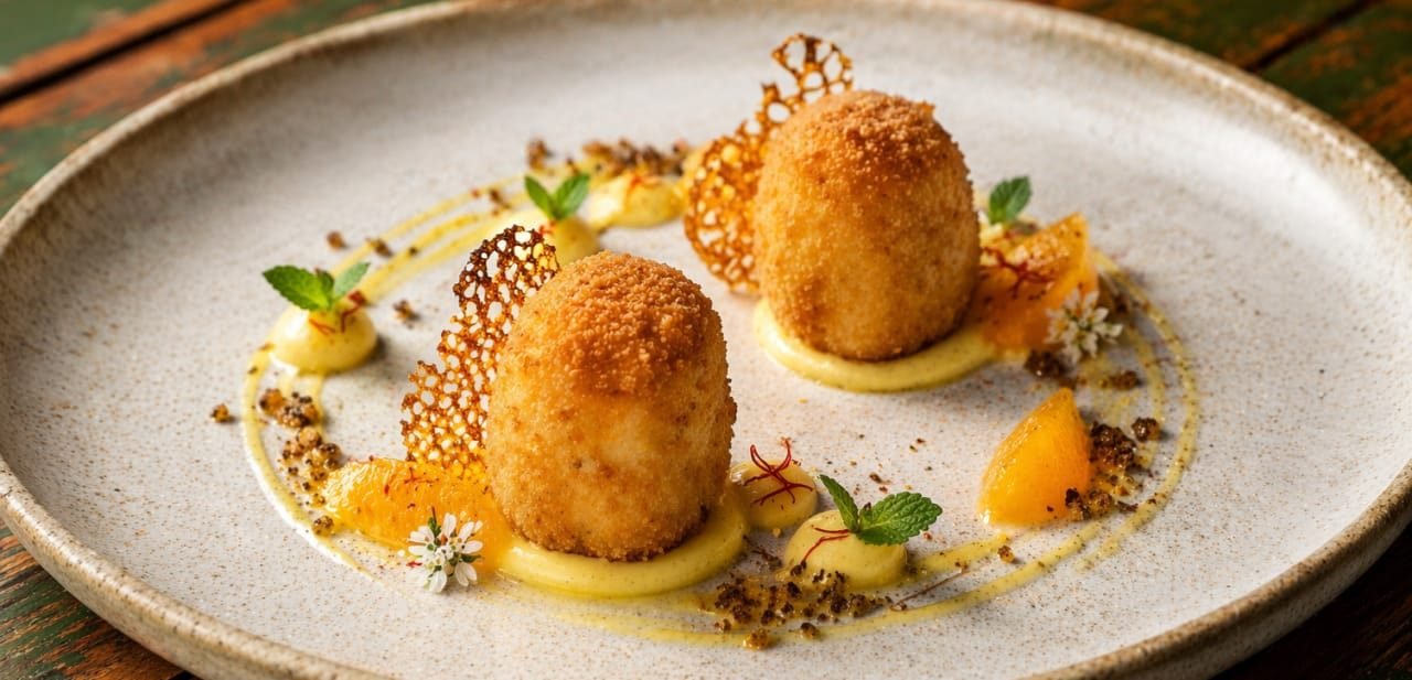 Rice pudding croquettes by Rizky by Tamara